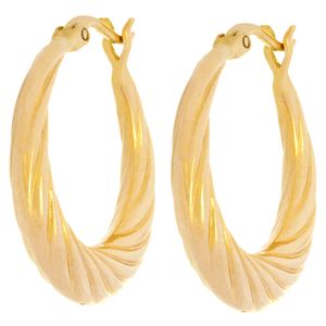 گوشواره طلا 18 عیار زنانه طلای مستجابی مدل حلقه ای کد 01